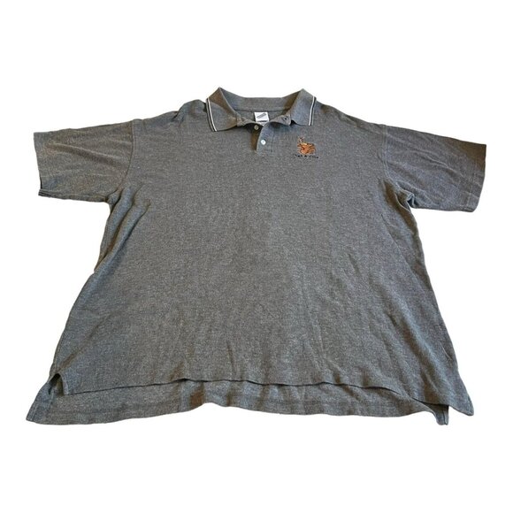 Warner Bros Studio Scooby-Doo "Get A Clue" Gray Polo Shirt XL Embroidered 100% C - Picture 2 of 6